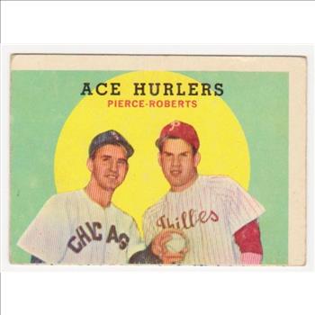 1959 Topps Billy Pierce + Robin Roberts #156 Card