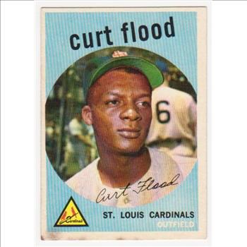 1959 Topps Curt Flood #353 Card - 2nd Year