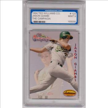 Graded Mint 9 Rookie - Jason Giambi 1994 Ted Williams Co. Minor League #123 Card