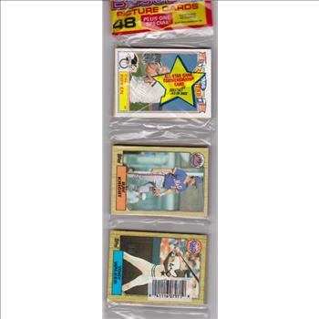 1987 Topps Baseball 49 Card Rack Pack w/ Cal Ripken On Front