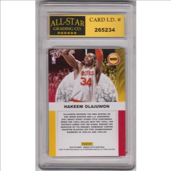Graded 10 - Hakeem Olajuwon 2019-20 Donruss Optic #9 Card