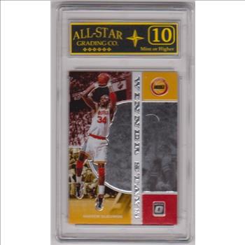 Graded 10 - Hakeem Olajuwon 2019-20 Donruss Optic #9 Card