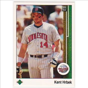 Error - Gary Sheffield 1989 Upper Deck Rookie w/ Double Print Back, Kent HrBek Front - Rare Misprint