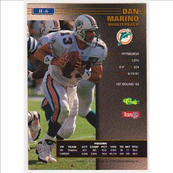 1 Of Only 725 Produced - Dan Marino 1995 Pro Line Series II Printers Proof #II-6 Insert Card