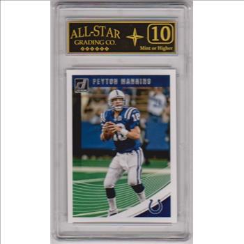 Graded 10 - Peyton Manning 2018 Donruss #84 Card