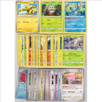50 Different Pokemon Trading Cards w/ Electabuzz + More