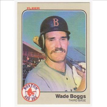 1983 Fleer Wade Boggs #179 Rookie Card - HOF'er