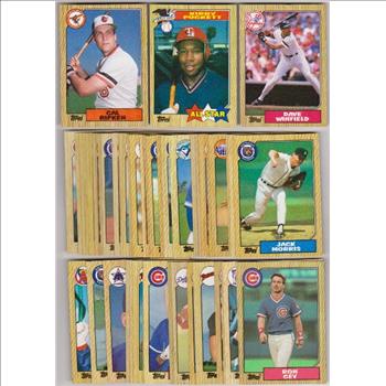 150 Different 1987 Topps Baseball Cards w/ Cal Ripken + More