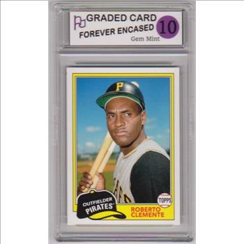 Labeled Gem Mint 10 - Roberto Clemente 2018 Topps Archives #201 Card