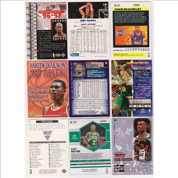 Basketball Card Collection w/ Michael Jordan, Larry Bird + More