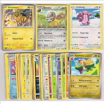 25 Different Pokemon Trading Cards w/ Electabuzz + More