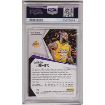 Graded PSA Mint 9 - Lebron James 2019-20 Panini Chronicles Rookies & Stars #689 Card