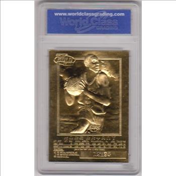 Rookie Graded Gem Mint 10 - Kobe Bryant 1996-97 Skybox EX-2000 Sky Background 23 Kt Gold Card