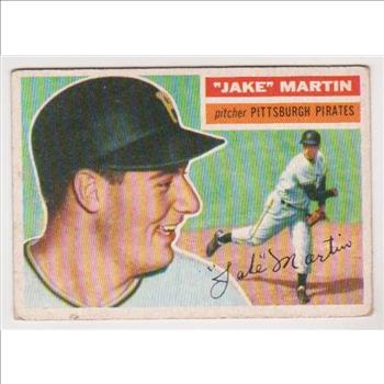 1956 Topps Baseball Jake Martin #129 Card 