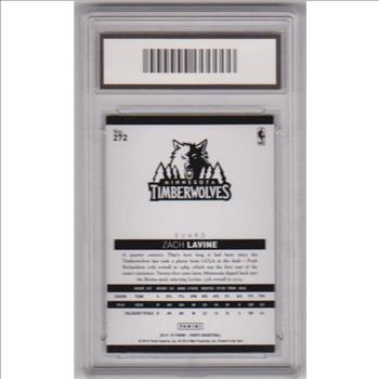 Rookie Graded Gem Mint 10 - Zach LaVine 2014-15 Hoops #272 Card