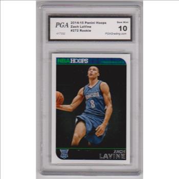 Rookie Graded Gem Mint 10 - Zach LaVine 2014-15 Hoops #272 Card