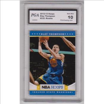 Rookie Graded Gem Mint 10 - Klay Thompson 2012-13 Hoops #232 Card