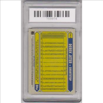 Graded Mint 9 - Derek Jeter 2022 Topps 35th Anniversary #87TBU-33 Insert Card