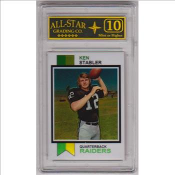 Graded 10 - Ken Stabler 2012 Topps Chrome '73 Topps Rookie Reprint Card