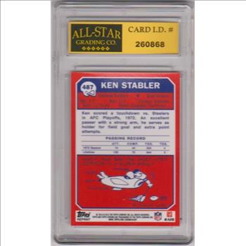 Graded 10 - Ken Stabler 2012 Topps Chrome '73 Topps Rookie Reprint Card