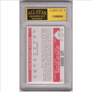Graded 10 - Lou Gehrig 1984 R.G.I. #17 Card - HOF'er