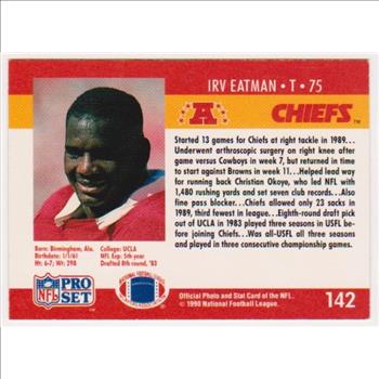 Error - JOE MONTANA 1990 Pro Set Wrong Back - HOFer