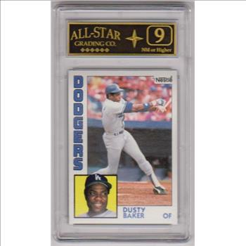 Graded 9 - Dusty Baker 1984 Topps Nestle #40 Card