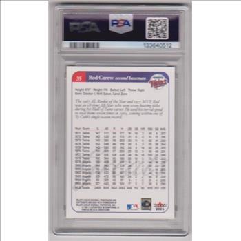 Graded PSA Gem Mint 10 - Rod Carew 2001 Fleer Greats #35 Card
