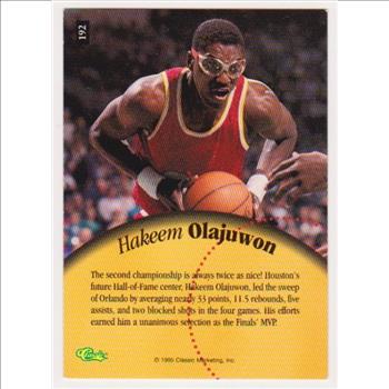 1 Of Only 795 Produced - Hakeem Olajuwon 1995 Classic 5-Sport Printers Proof #192 Card 