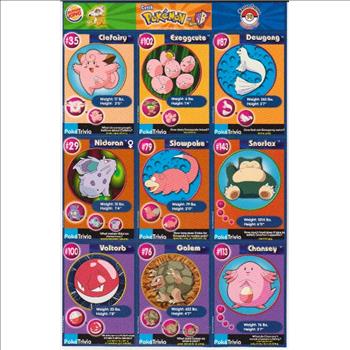 1999 Pokemon Master Trainer Collector Set Uncut 9 Card Sheet #16