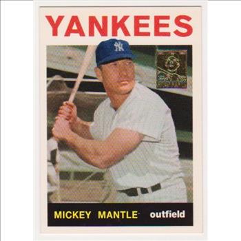 Mickey Mantle 1964 Topps #50 Commemorative Card - 1996 Topps #14 of 19 Insert Card