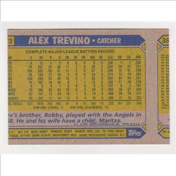 Wrong Back Error - Tom Seaver 1987 Topps Baseball Card