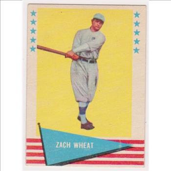 1961 Fleer Zach Wheat #86 Card - HOF'er