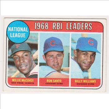 1969 Topps Willie McCovey/Ron Santo/Billy Williams #4 Card