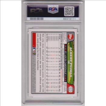 Graded PSA Mint 9 - Albert Pujols 2008 Topps #490 Card