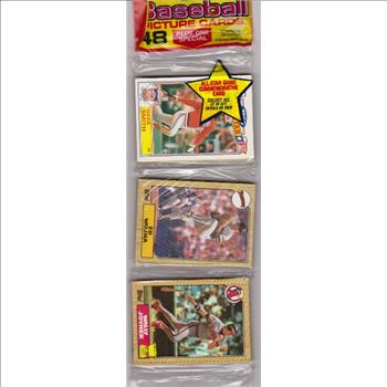  1987 Topps Baseball 49 Card Rack Pack w/ Ozzie Smith On Front