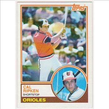 1983 Topps Cal Ripken, Jr. #163 Card - 2nd Year - HOF'er