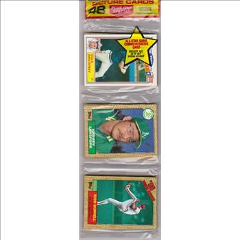 1987 Topps Baseball 49 Card Rack Pack w/ Dale Murphy On Front