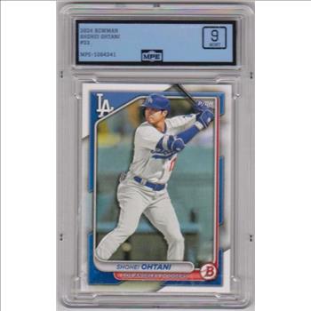 Graded MPE Mint 9 - Shohei Ohtani 2024 Bowman #33 Card