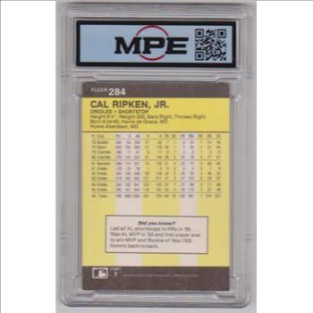 Graded MPE NM/MT+ 8.5 - Cal Ripken Jr. 1986 Fleer #284 Card