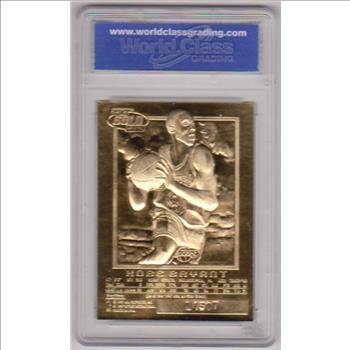 Rookie Graded Gem Mint 10 - Kobe Bryant 1996-97 Skybox EX-2000 Black 23 Kt Gold Card