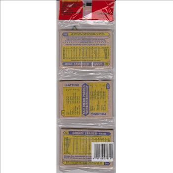 1987 Topps Baseball 49 Card Rack Pack w/ Ryne Sandberg On Front