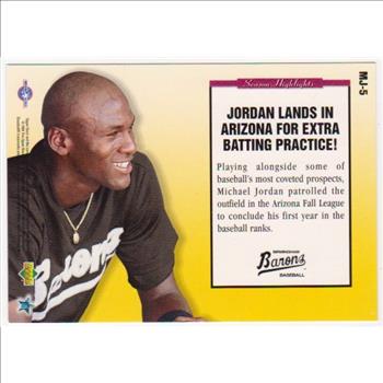 1994 Upper Deck Michael Jordan Season Highlights Jumbo #MJ-5 Card