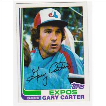 Error Card - Gary Carter 1982 Topps Wrong Back Misprint Card