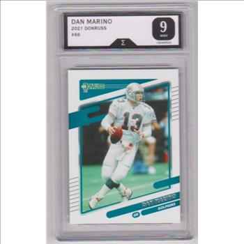 Graded Sigma Mint 9 - Dan Marino 2021 Donruss #66 Card