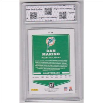 Graded Sigma Mint 9 - Dan Marino 2021 Donruss #66 Card
