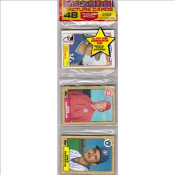 1987 Topps Baseball 49 Card Rack Pack w/ Dick Howser On Front