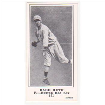 1916 M101-5 Babe Ruth Sporting News Rookie Reprint Baseball Card