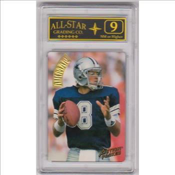 Graded 9 - Troy Aikman 1994 Action Packed Prototype #FB941 Card