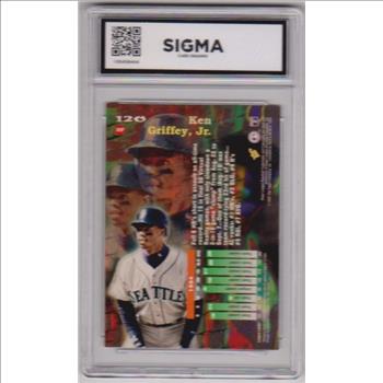 Graded Sigma Mint 8 - Ken Griffey, Jr. 1995 Stadium Club #120 Card